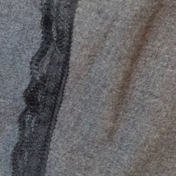 Forever 21 - Tuxedo Lace Trim Sides - Cigarette Style Pants - Gray Size M - Picture 6 of 7